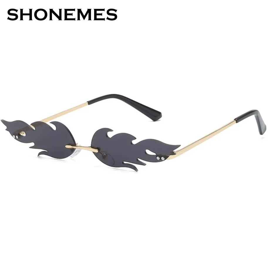 Новинка женские солнцезащитные очки без оправы уличная одежда прямоугольные