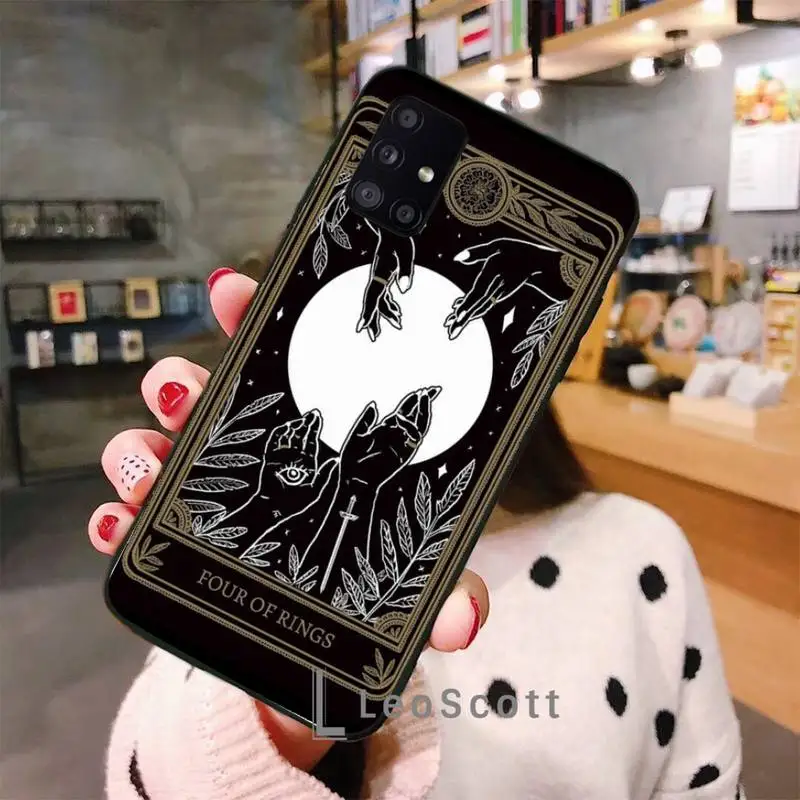 

Death Tarot Phone Case For Samsung A40 A50 A51 A71 A20E A20S S8 S9 S10 S20 Plus note 20 ultra 4G 5G