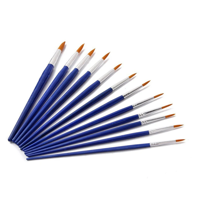 

12pcs Paint Brushes Paint Sharp Size Assorted