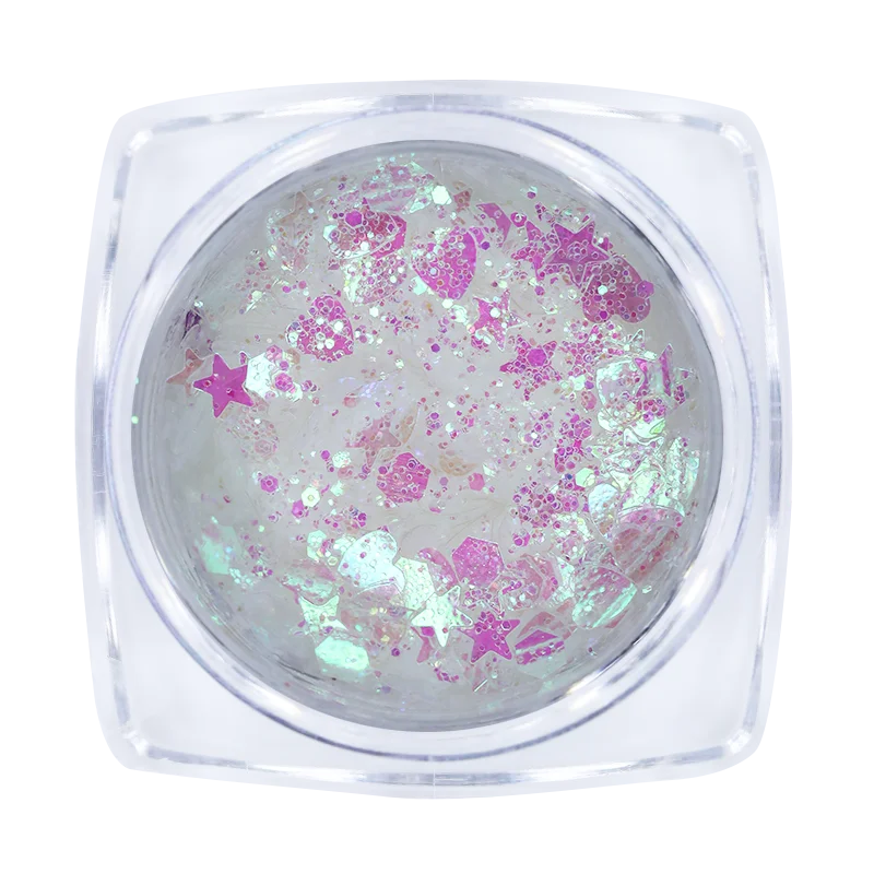 Ur Sugar Star голографический блестящий для ногтей Блестки Серебряные Красочные наконечники блестящие, дизайн ногтей украшения для салона дома DIY - Цвет: Серебристый