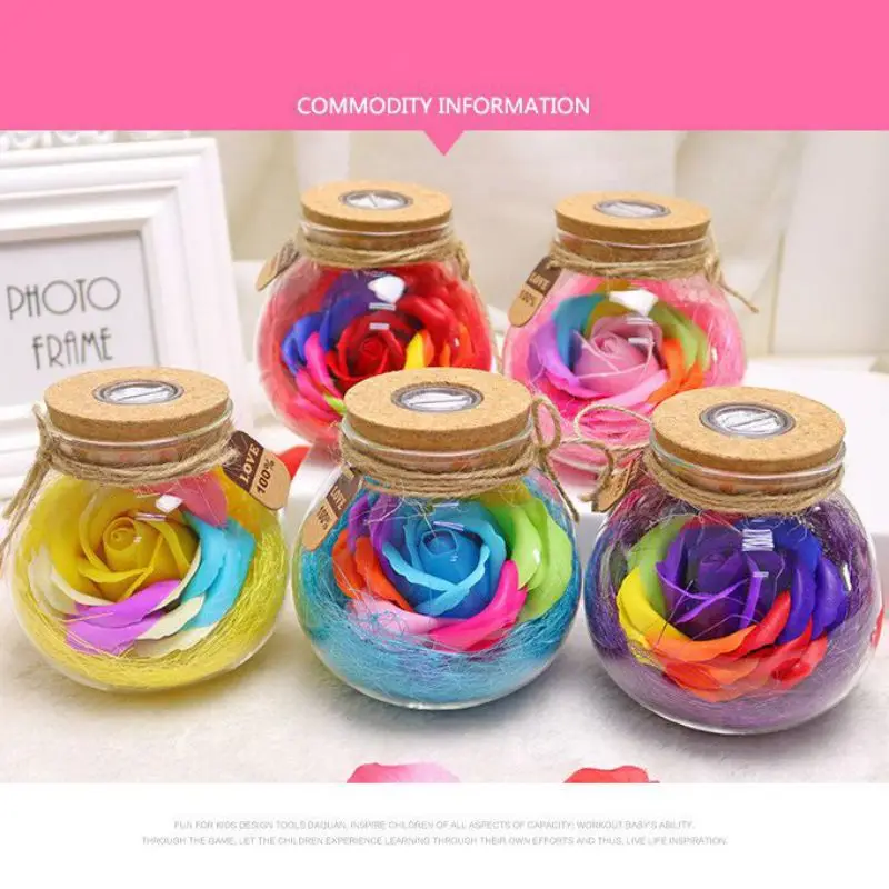 2019 юбилей навсегда цветок Роза со светодиодный коробкой беспринт цветы луна