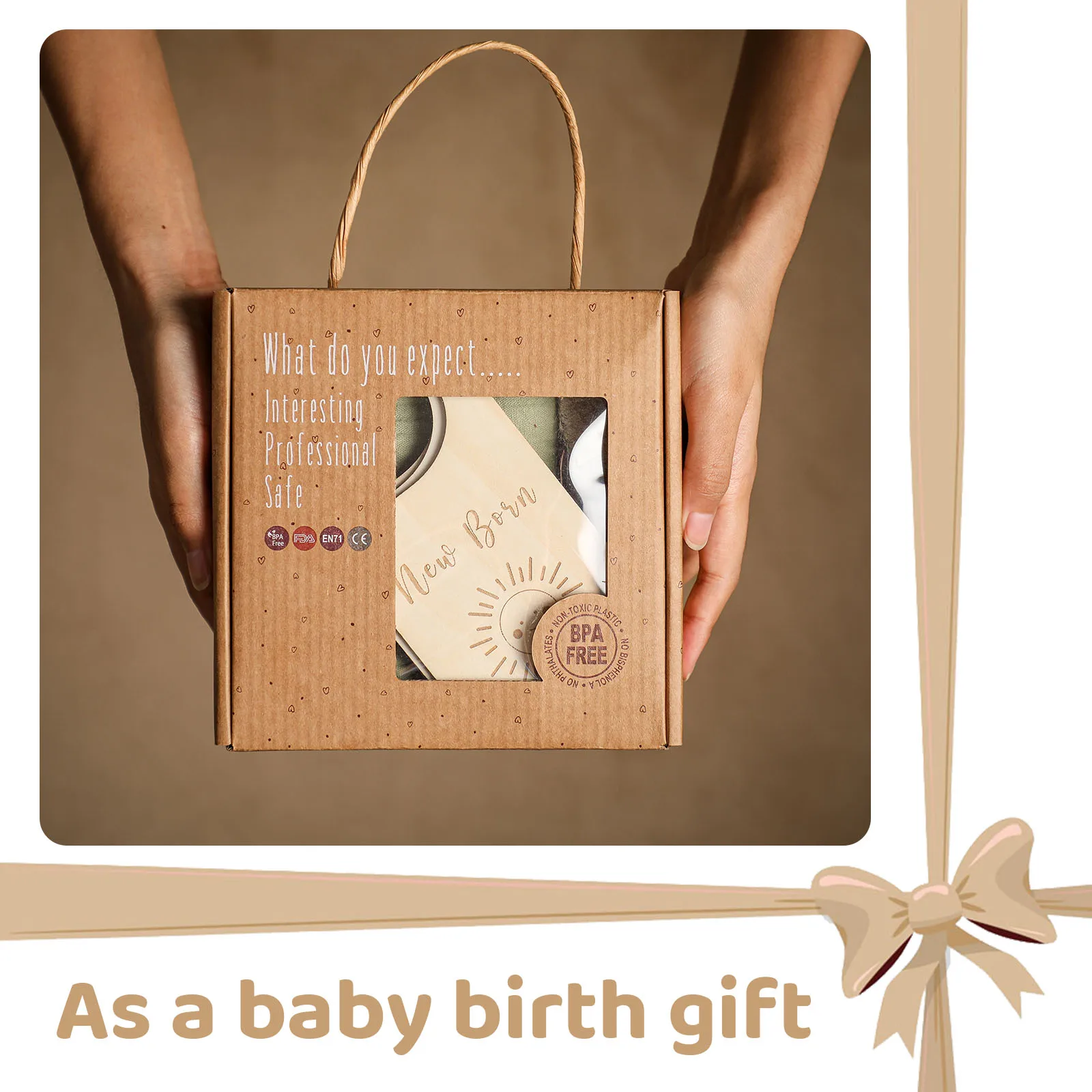 Conjunto de ba&ntilde;o de juguete para reci&eacute;n nacido, Toalla de ba&ntilde;o de algod&oacute;n de doble cara, divisores de armario, cepillo, suministros de fotograf&iacute;a, producto de regalo de ba&ntilde;o, 1 Juego-2