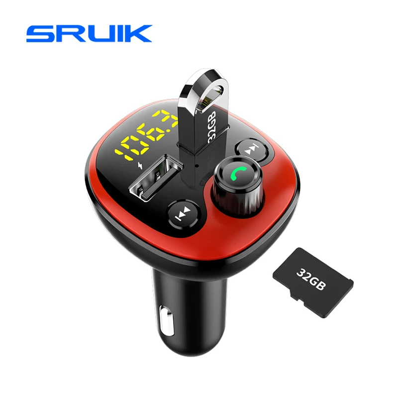 Fm передатчик Bluetooth Автомобильный 3.1A двойной USB зарядка радио Hands Free TF карта