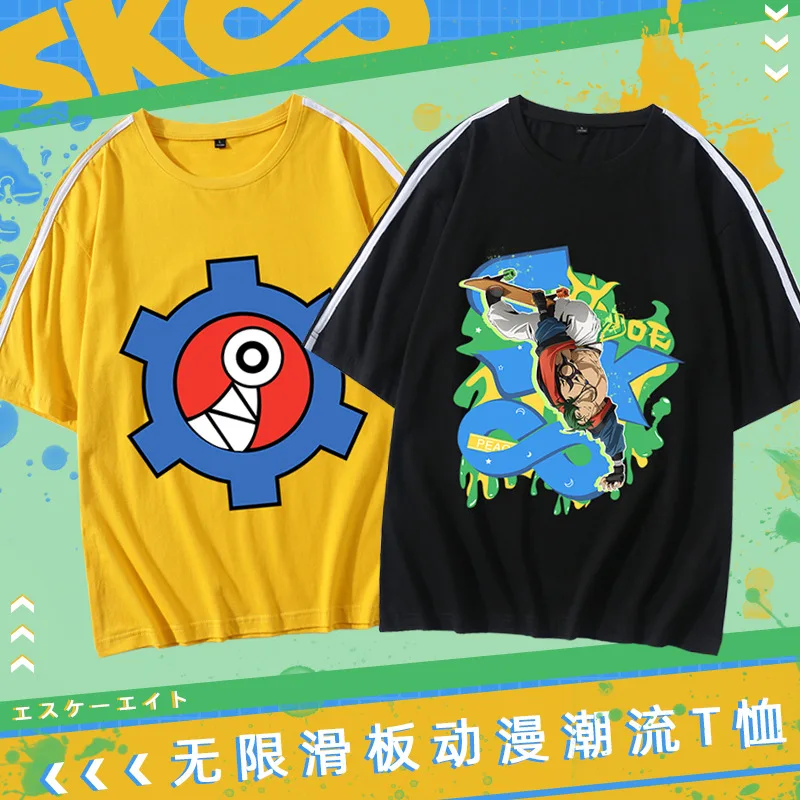 

Hot Japanese Anime SK8 The Infinity T Shirt Women Y2k Tops Skateboard Boys Graphic Tees Cartoon Harajuku Unisex T-shirt Female