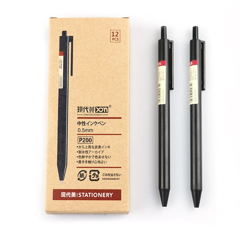 2 шт . в сдержанном стиле гелевая ручка пуля черный 0 5 мм канцелярские