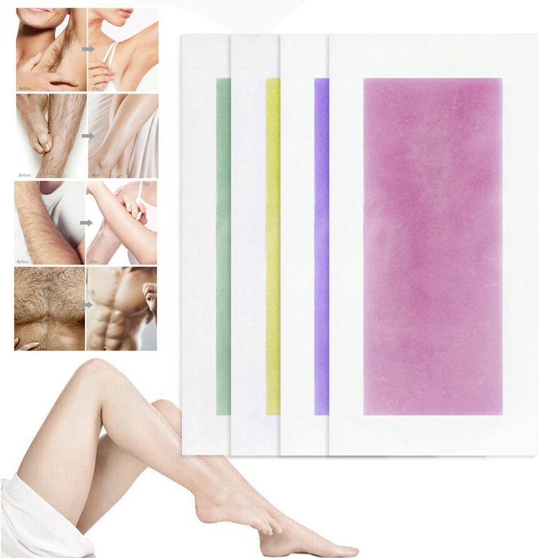 

Armpit Arms Legs Parts Hair Removal Wax Strips Papers Double Side Natural Beeswax Depilation Effective Body Skin Care Tool