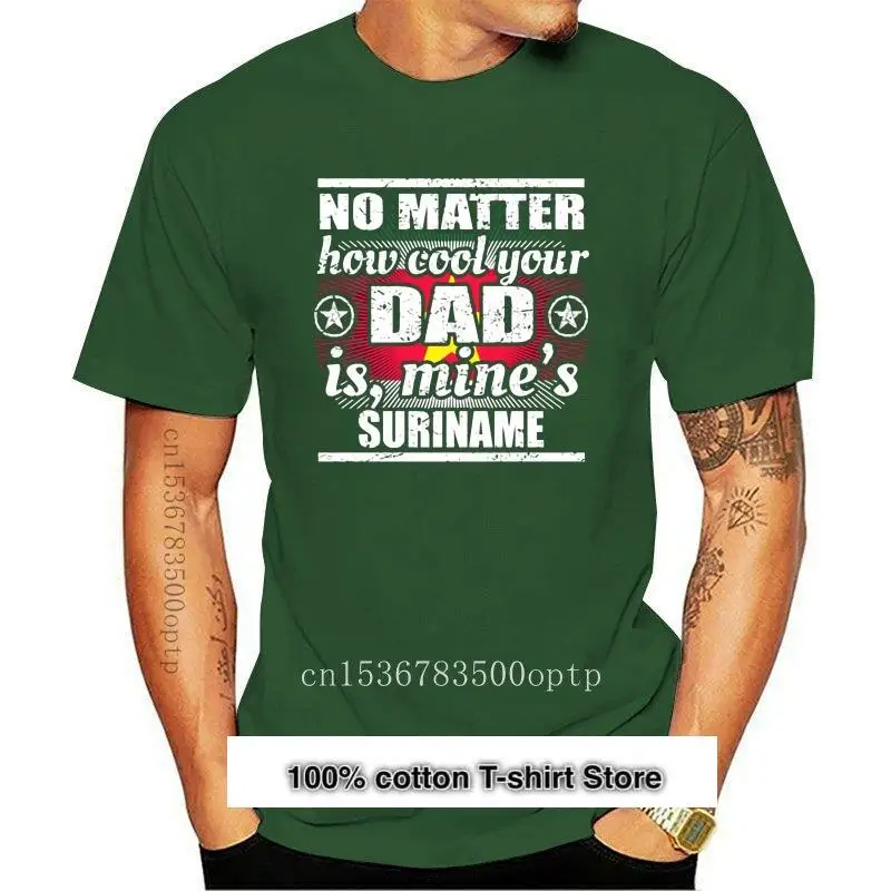 

Новые неважные взрослые подарки Vater Suriname T camisa de los hombres, костюм для нежных женщин camiseta ropa