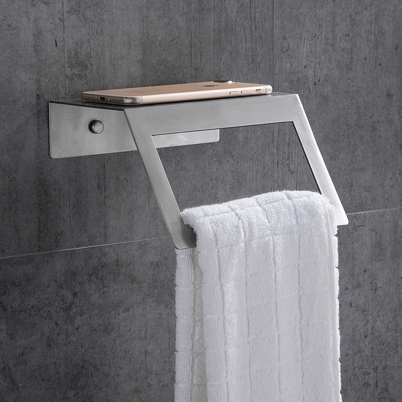 Кольцо для полотенец с полкой из нержавеющей стали вешалка ванной комнаты