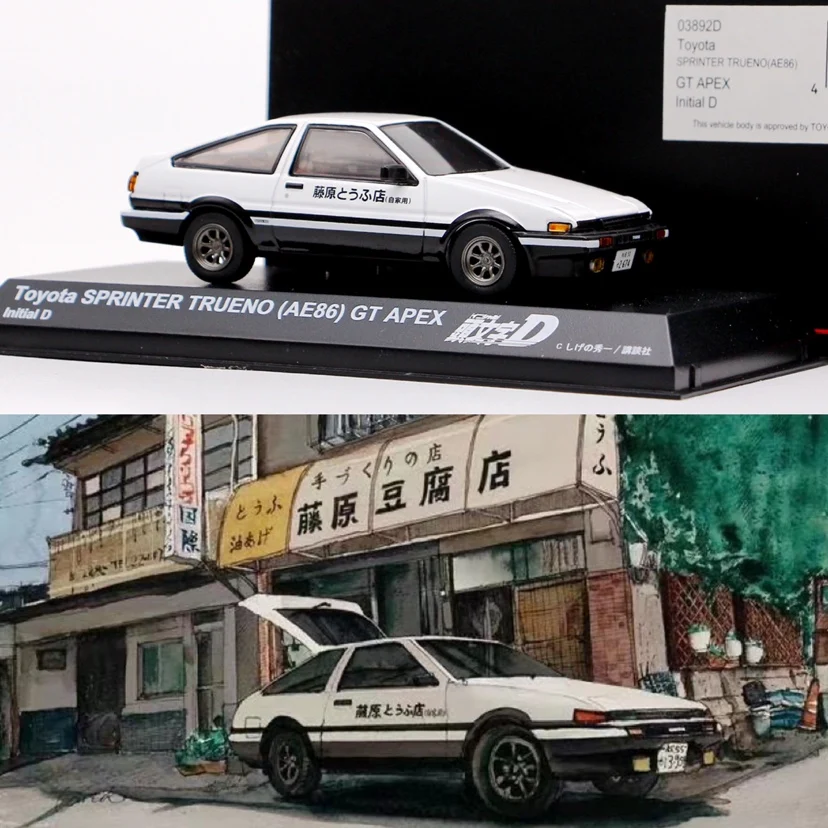 

Kyosho 1:43 Toyota AE86 Sprinter Trueno Initial D JDM Limited Collector Edition Metal Diecast Model Toy Gift