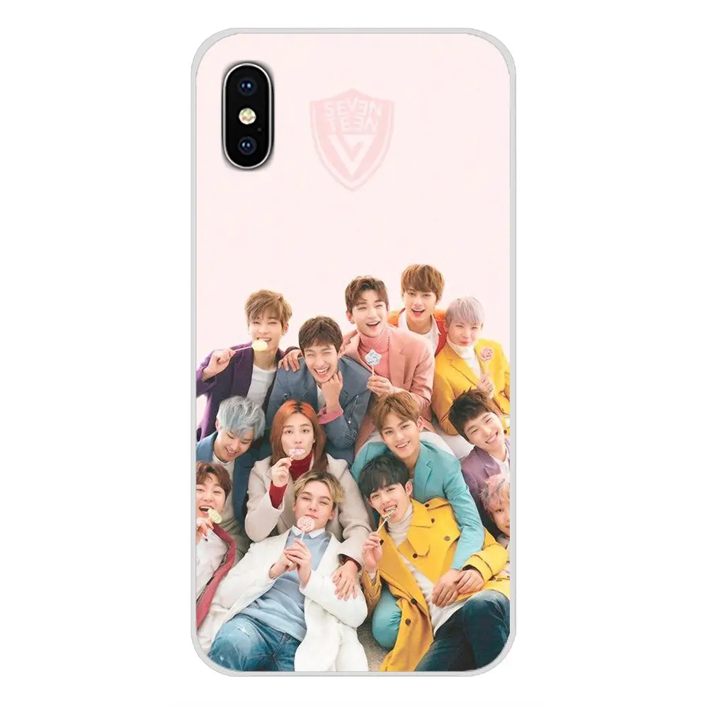 Наклейка на телефон с логотипом Kpop Seventeen для Huawei G7 G8 P7 P8 P9 P10 P20 P30 Lite Mini Pro P Smart Plus 2017 2018 2019.