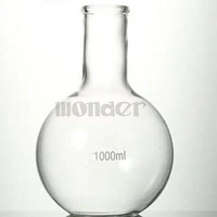 1000ml single long neck flat bottom flask thermostability for laboratory