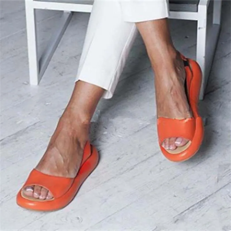 

Women Sandals 2021 Flip Flops Candy Color Summer Rome Slip-On Breathable Non-slip Shoes Sandal Woman Slides Solid Female