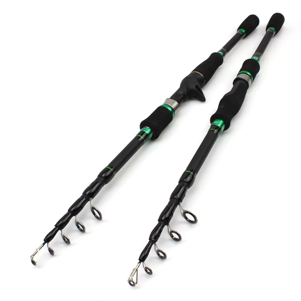 

lowest price1.8m 2.1m 2.4m 2.7m Portable Telescopic Fishing Rod carbon rod M power Spinning Casting Rod Pole Fishing Tackle