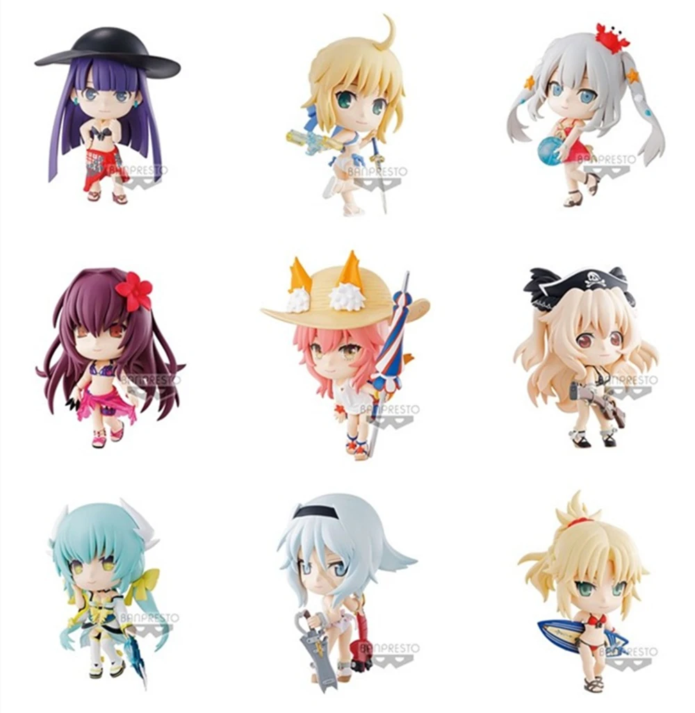 

Новинка Banpresto Fate FGO Scathach tammo No Mae Anne Bernie Q версии купальники коллекционные модели игрушки экшн-фигурки