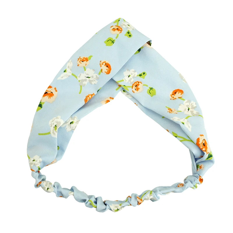 Повязка для волос женская летняя пляжная модный обруч с перекрестными лямками