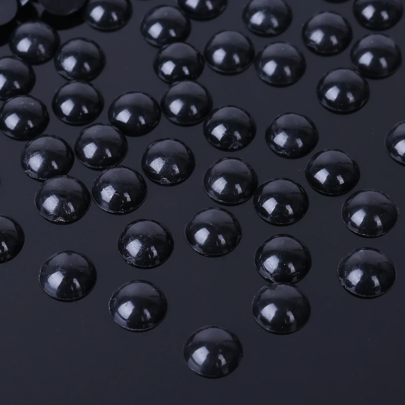 

600pcs DIY 3-10mm Round Flat Black Eyes Plastic Doll Safety Eye for Bear Stuffed