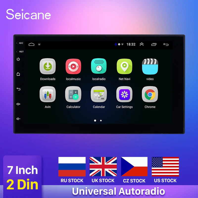 

Seicane 7" Android 9.1 2 Din WIFI Car Radio Stereo GPS Navi Multimedia Player For TOYOTA Nissan Kia Honda VW Hyundai support DVR