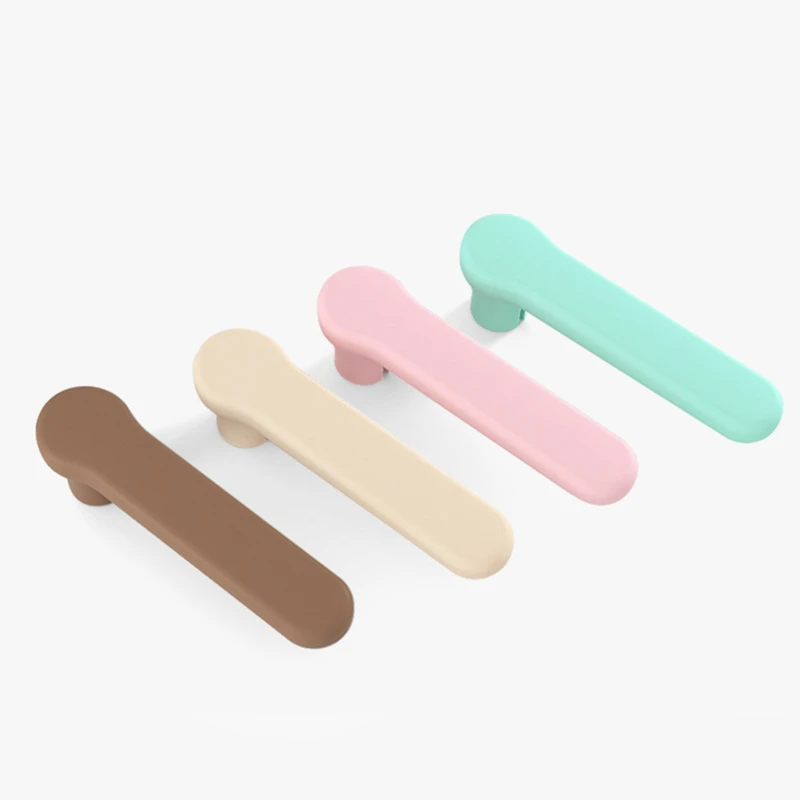 Manija de puerta de silicona para habitaci&oacute;n de ni&ntilde;os y beb&eacute;s, protecci&oacute;n contra choques, conjunto de mangos para tirar de la puerta, guantes de protecci&oacute;n, novedad-2