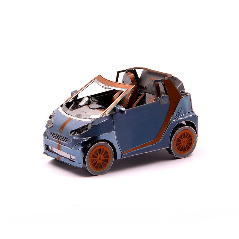 

HK NANYUAN BEN-Z-Smart Q004 3D DIY Metal Puzzle Cartoons Car Assembly Model Cutting Jigsaw Toys Gift for Boys Kids Adults Toy