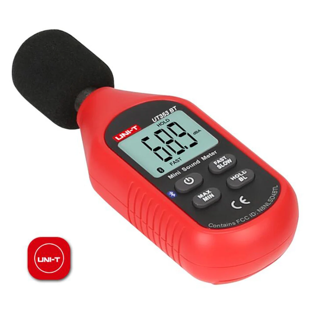 UNI-T UT353BT измеритель уровня звука цифровой Bluetooth Шум метр тестер 30-130dB децибел