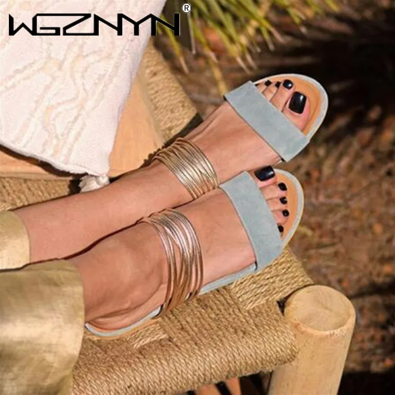 

NEW Ladies Slippers Beach Summer Shoes Women Slip on Flat Slides Outdoor Shoes Female Casual Sandals Plus Size 43 Slipper Women