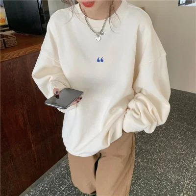 

American Street Sweater Women's Spring and Autumn Thin Loose Korean Style