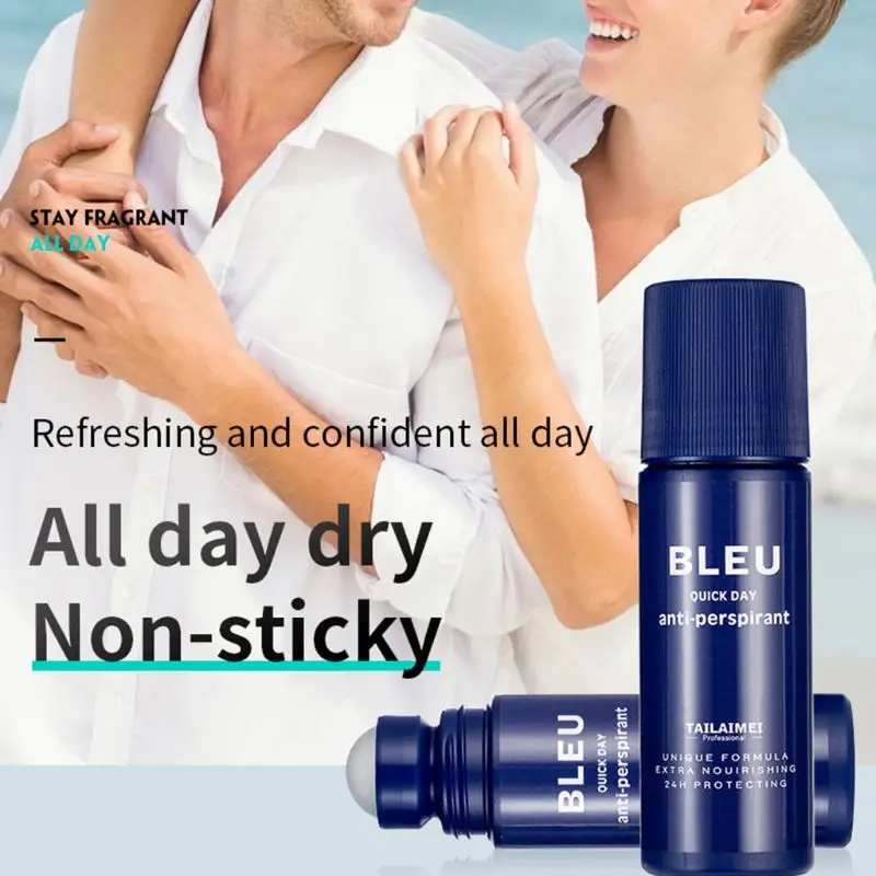 

75ml Odor Remover Rolling Bead Armpit Underarm Smell Removal Refresh Body Deodorant Woody Fragrance Summer Sweat Antiperspiran
