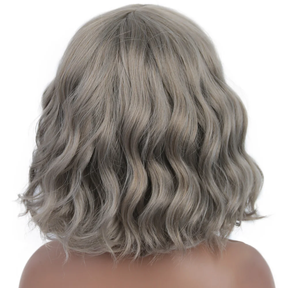 Парик Современная королева 12 дюймов с короткими водными волнами и челкой