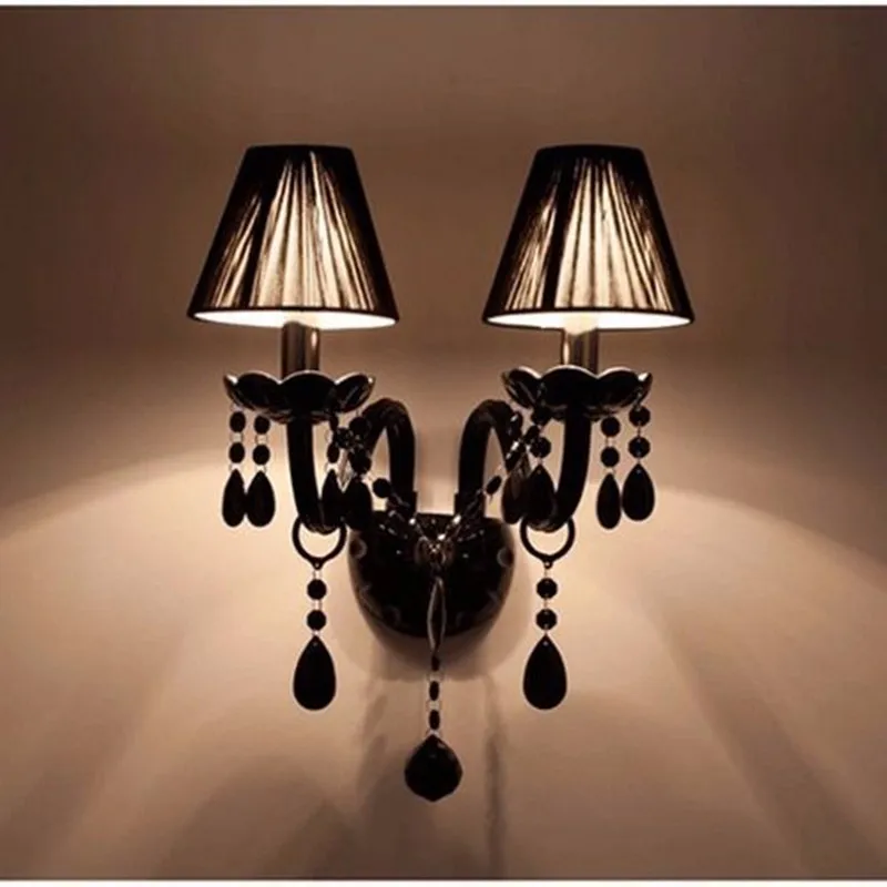 

Crystal Wall Lamp Bedroom Livingroom Bedside Canteen Wall Light Dining Room Lamp Indoor Home