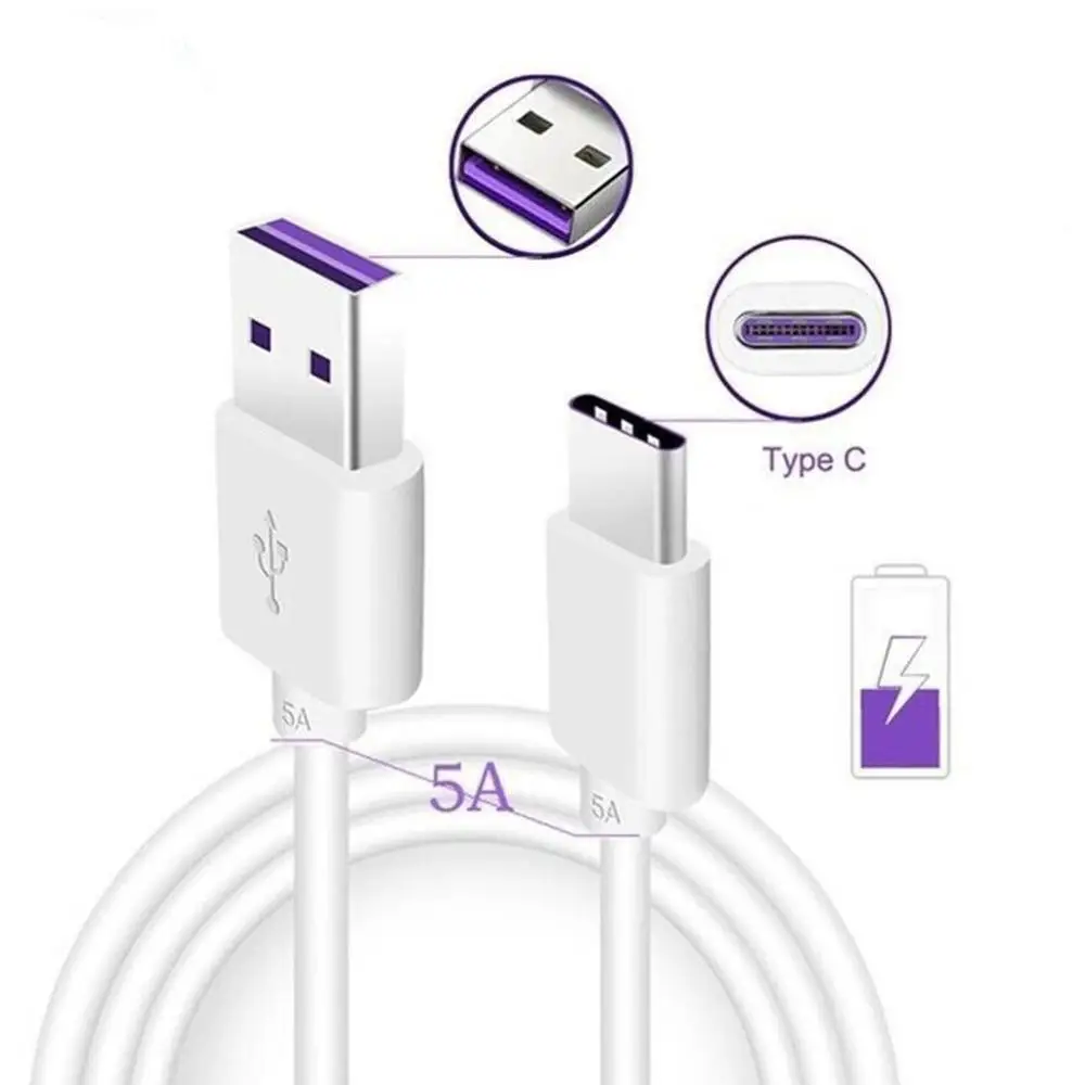 Кабель USB Type C для Hua wei P30 P20 Pro lite Mate20 плюс супер зарядное устройство 5A P10 10 Supercharge