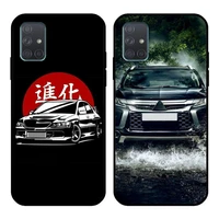 japan brand car m mitsubishis phone case for samsung galaxy a52 a21s a02s a12 a31 a81 a10 a30 a40 a50 a70 a80 a71 a51 5g