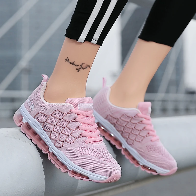 Кроссовки женские из сетчатого материала дышащие спортивные с воздушной