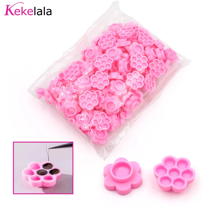 Вееры для наращивания ресниц своими руками подставка клея в форме цветка поднос