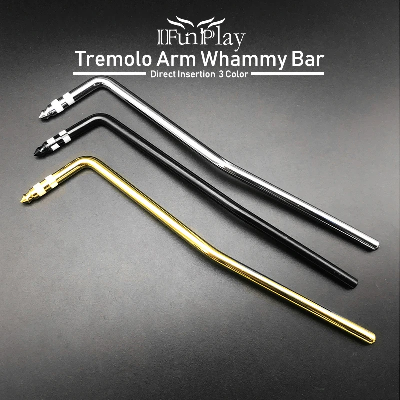 Прямая вставка Tremolo Vibrato Arm Whammy Bar Рычажная мостовая система золотые гитарные