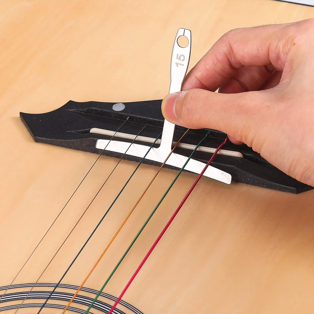 9 шт. Нержавеющая сталь Understring манометр для гитары настройка басов инструменты