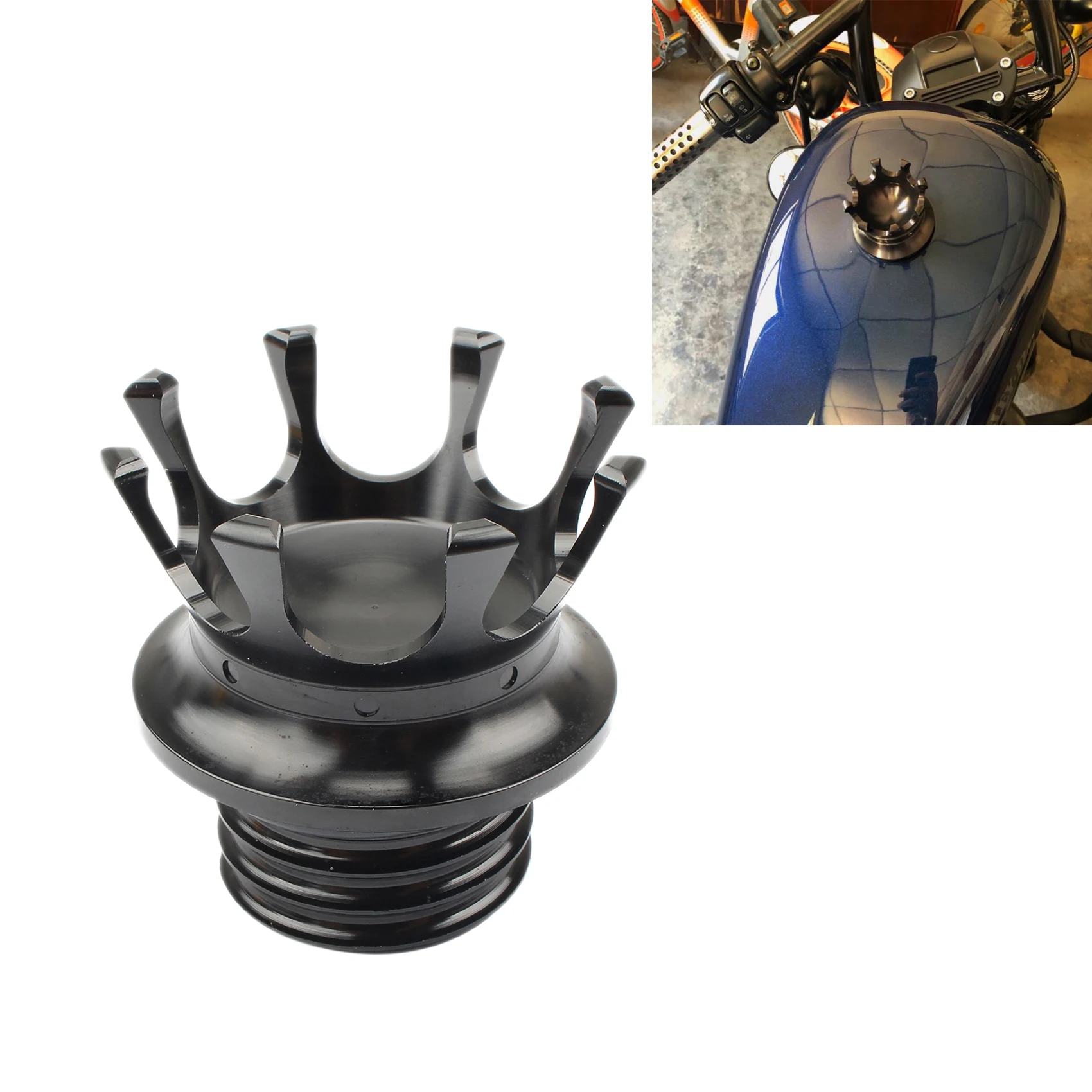 Мотоциклетная газовая Кепка с ЧПУ в форме короны сливной масляный топливный бак