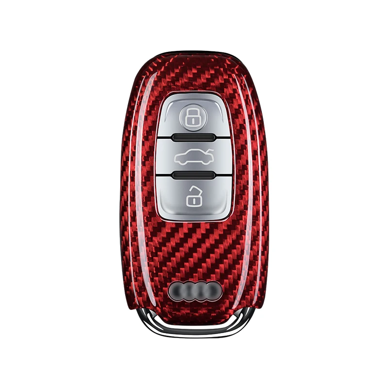 

Чехол для автомобильного ключа из углеродного волокна, чехол для украшения для Audi A4 A4L A5 A6 A6L A7 A8 Q5 Q8 R8 RS4 RS5 RS6 RS7 S4 S5 S6 S7 S8 SQ5