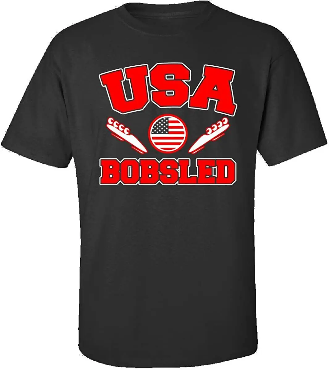 

Designs USA Bobsled - Adult Shirt New 2020 Summer Mens Tee Cool Tshirts Breathable All Cotton Short Sleeve T-Shirt