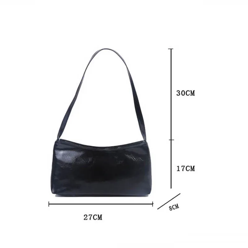 

Solid Color Shoulder Bags Women Leather Vintage Bag Zip Messenger Pack Style Bolsa Feminina Retro Totes Purse and handbag 2020