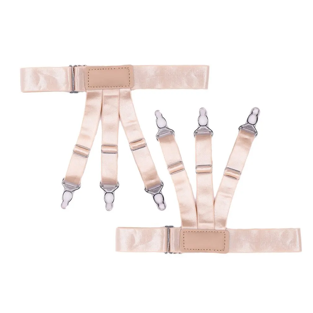 

Adjustable Men Shirt Stays Garters Elastic Straps Leggings Legs Girdle Anti-off Clip Anti-slip Harness Crease-Resistance Garter