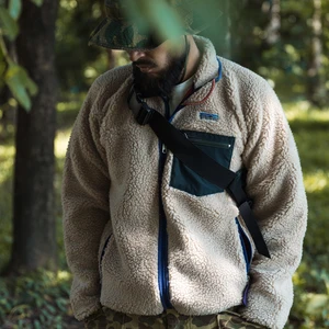 Классическая флисовая куртка Bronson Sherpa, уличный кардиган на молнии в стиле ретро, 1989