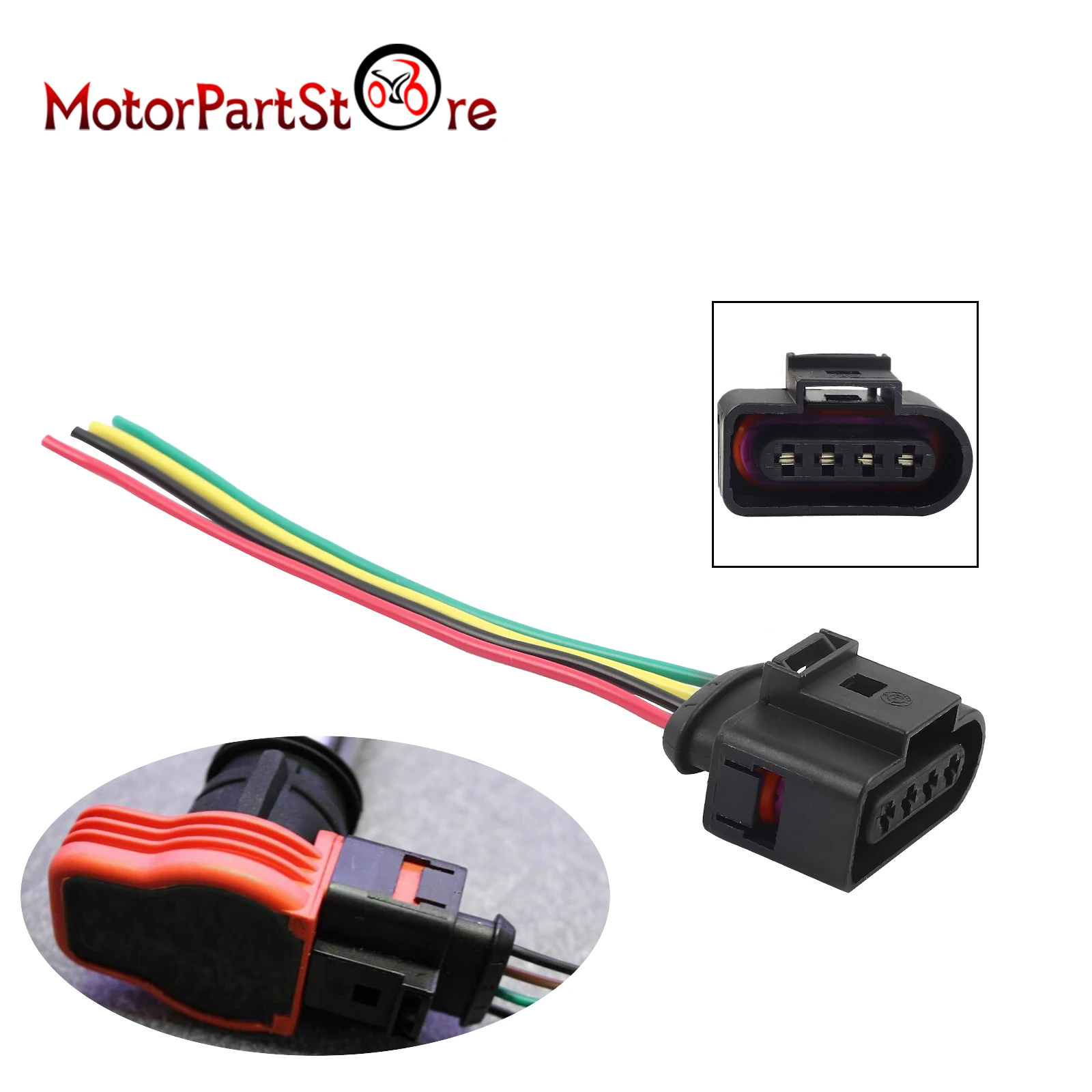 Ignition Coil Connector Wire Harness Plug for VW Passat Jetta Golf Beetle CC Audi A3 A4 A5 A6 Quattro A8 Q5 Q7 R8 S4 S5 TT