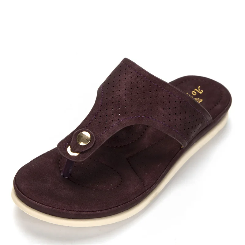 

2021 Summer New Women Fashion PU Skin Hollow Out Herringbone Comfortable Beach Shoes Versatile Sportswear Women Slippers 5KE268