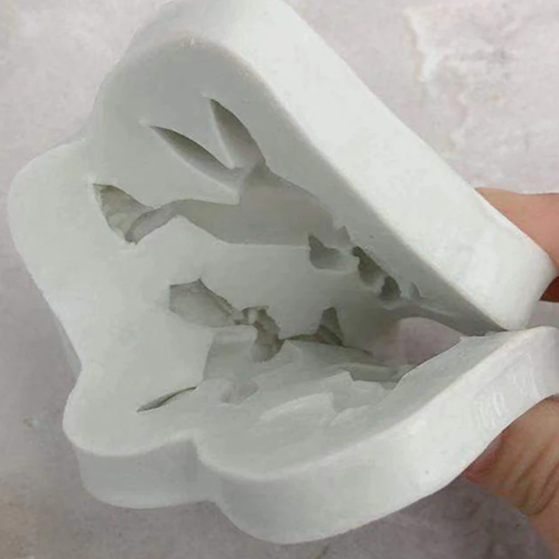 

3D Silicone Chocolate Molds Happy Easter Egg Rabbit Chocolate Moulds Plastic Baking Pastry Bakery Festival Bakeware Tool