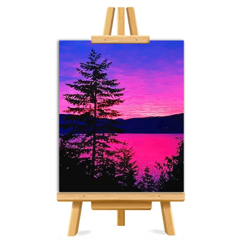 

Набор для рисования по номерам на закате «сделай сам»