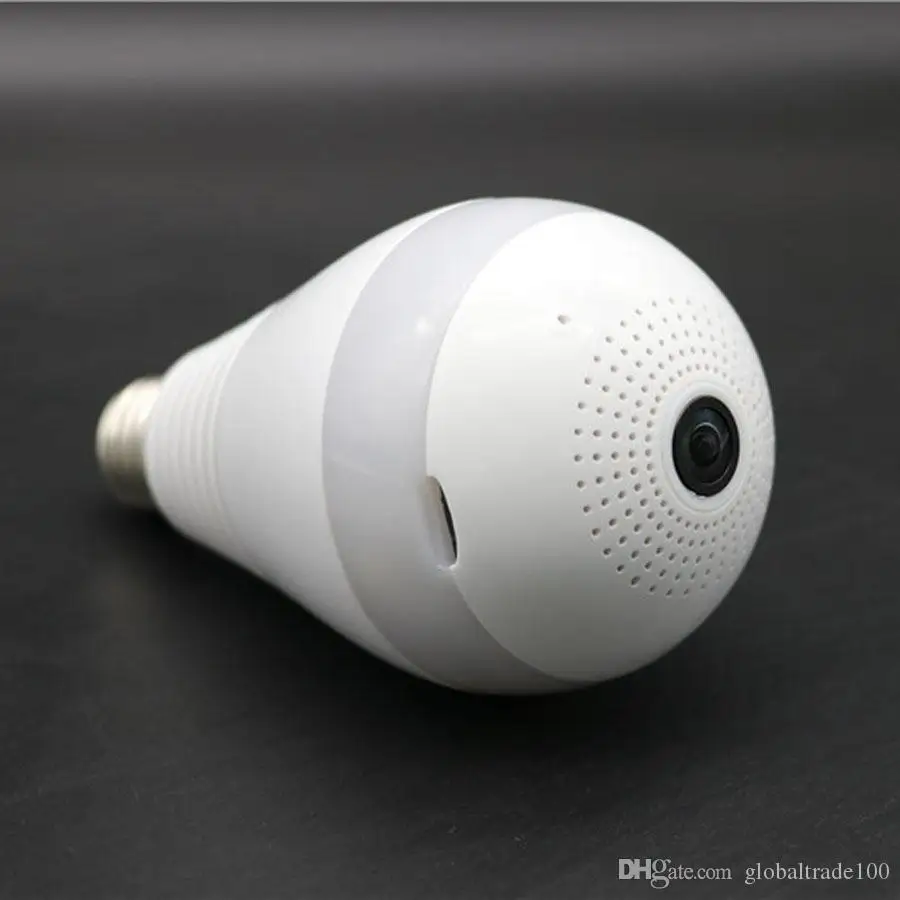Беспроводная IP камера с лампочсветильник E27 Wi Fi рыбий глаз 1080P 360 градусов|Камеры