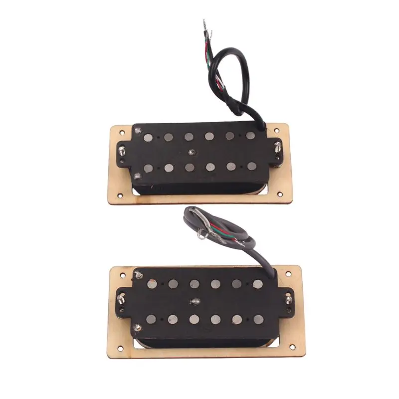 

2pcs/set Maple Wood 6-string Humbucker Pickups for Electric Guitar Replacement Parts Accessory