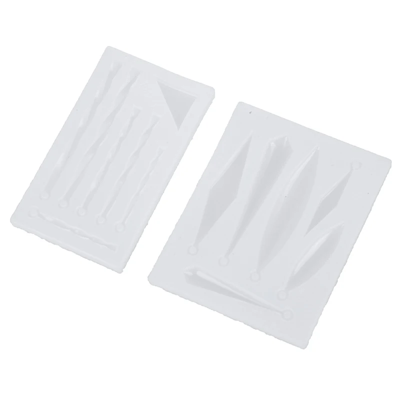 Прозрачная силиконовая форма для подвесных серег формы самостоятельного