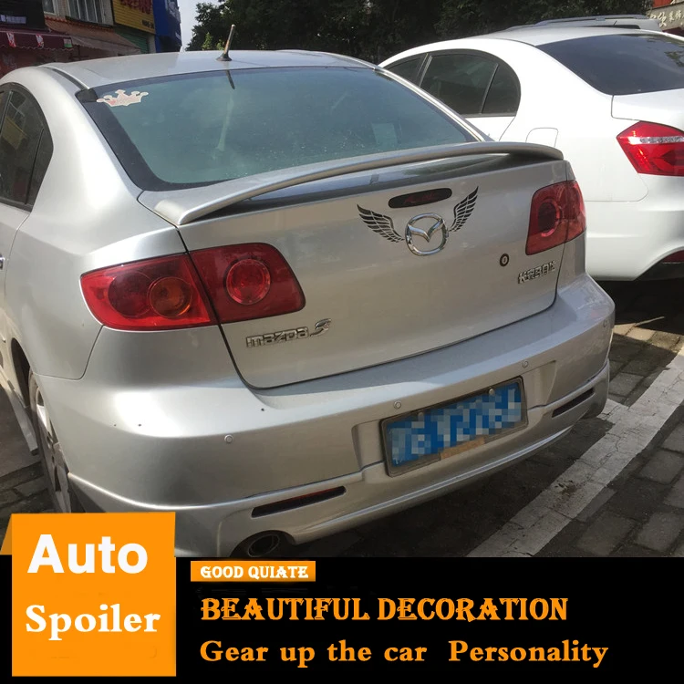 Спойлер для Mazda 3 спортивный спойлер из АБС-пластика заднего крыла автомобиля 2006