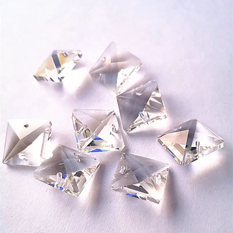 Бесплатная доставка 100 шт./лот 16 мм стеклянные хрустальные Квадратные бусины k9 в 2